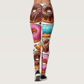 Design-Leggings mit ausgefallenem Muster レギンス (裏面)