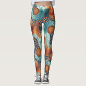Design-Leggings mit ausgefallenem Muster  レギンス (正面)