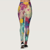 Design-Leggings mit ausgefallenem Muster レギンス (裏面)