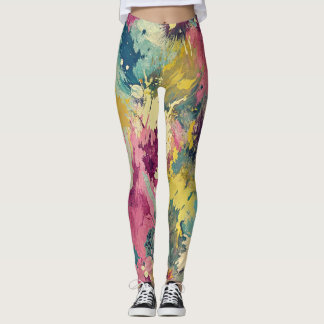 Design-Leggings mit ausgefallenem Muster  レギンス