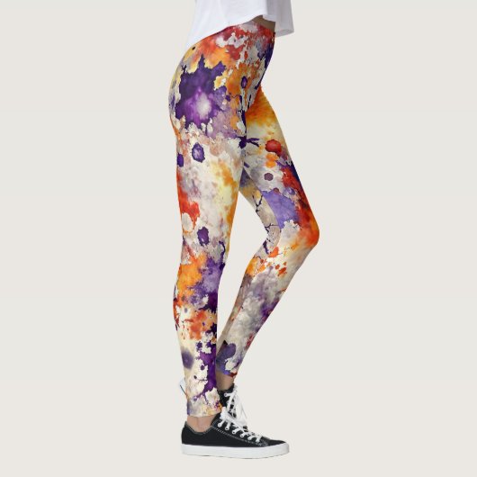 Design-Leggings mit ausgefallenem Muster  レギンス (右)