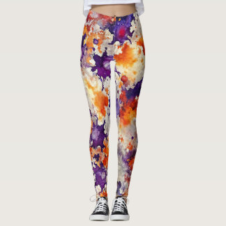 Design-Leggings mit ausgefallenem Muster  レギンス