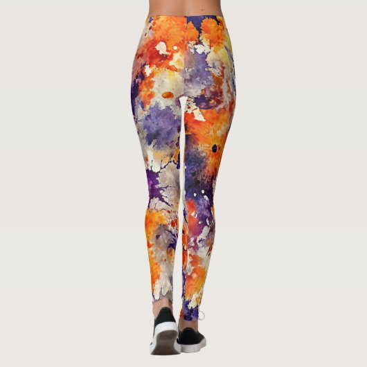 Design-Leggings mit ausgefallenem Muster  レギンス (裏面)