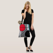 Design "Lignes et ronds" トートバッグ (モデル)