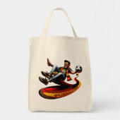 Design Lou Segas - Wir haben Fußballfieber トートバッグ (正面)