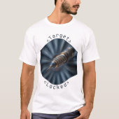 Design macro fléchette Target Locked futuriste Tシャツ (正面)