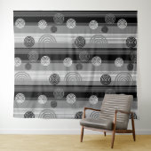 Design moderne en Noir et Blanc タペストリー (インサイチュ(横))