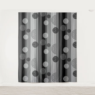 Design moderne en Noir et Blanc タペストリー