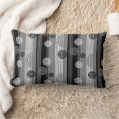 Design moderne en Noir et Blanc ランバークッション (ブランケット)