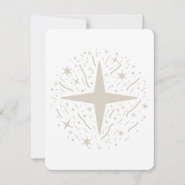 Design Nouvel An : étoiles argentées et confettis シーズンカード