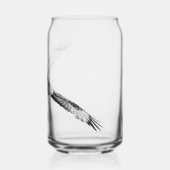 Design Rotmilan im Flug schwarzweiss ガラス缶 (左)