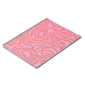 Design simple et élégant Carnet spiral abstrait ノートブック (左側)