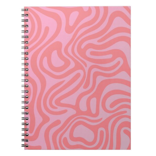 Design simple et élégant Carnet spiral abstrait ノートブック (正面)