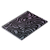 Design simple et élégant Carnet spiral abstrait ノートブック (左側)