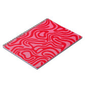 Design simple et élégant Carnet spiral abstrait ノートブック (左側)