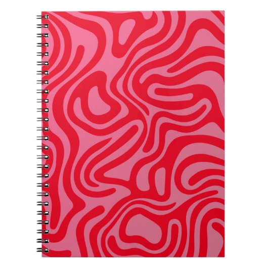 Design simple et élégant Carnet spiral abstrait ノートブック (正面)