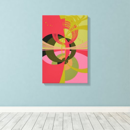 Design Style Art Déco キャンバスプリント (インサイチュ (ウッドフロア))