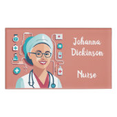 design sympa pour les infirmières 名札 (正面)