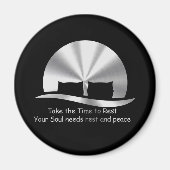 Design "TAKE THE TIME TO REST" マグネット (正面)