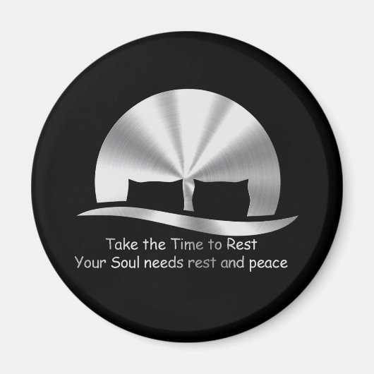 Design "TAKE THE TIME TO REST" マグネット (正面)