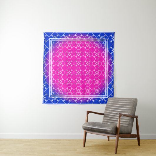 Design with abstract hand drawn geometric pattern タペストリー (インサイチュ)