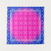 Design with abstract hand drawn geometric pattern タペストリー (正面)