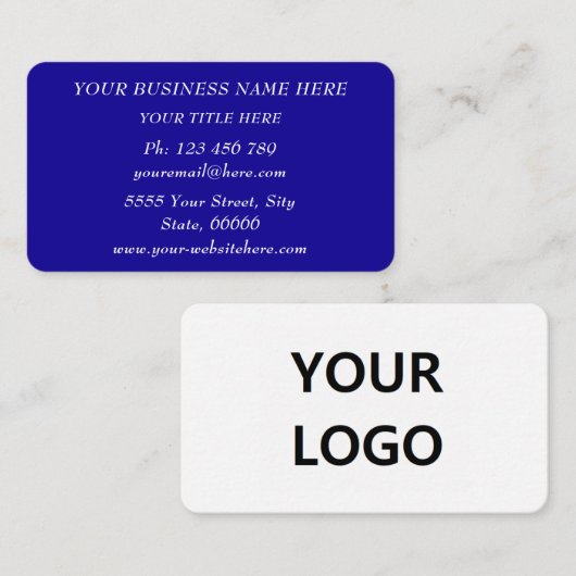 Design Your Branded Logo Business Cards Template 名刺 (正面/裏面)