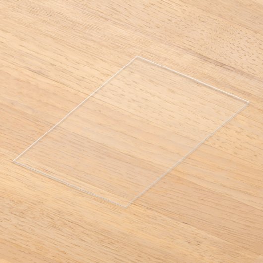 Design Your Dream - Rectangle Clear アクリル招待状 (レイダウン)