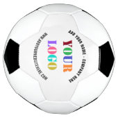 Design Your Logo Text Branded Soccer Ball Example サッカーボール (回転)