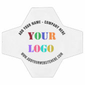 Design Your Logo Text Branded Soccer Ball Example サッカーボール (フラット)