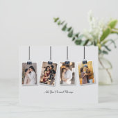 Design Your Own 4 Photo Collage 案内状 (スタンド正面)