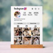 Design Your Own 7 Photo Collage アクリルサイン (ニュートラル)