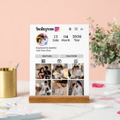 Design Your Own 7 Photo Collage アクリルサイン (ウェディング)