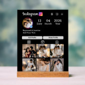 Design Your Own 7 Photo Collage アクリルサイン (ニュートラル)