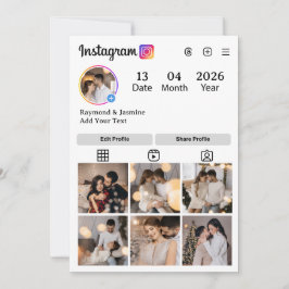 Design Your Own 7 Photo Collage サンキューカード