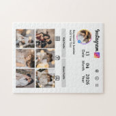 Design Your Own 7 Photo Collage ジグソーパズル (横)