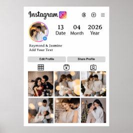 Design Your Own 7 Photo Collage ポスター