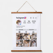 Design Your Own 7 Photo Collage 吊り下げ型タペストリー (正面)