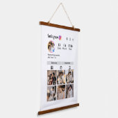 Design Your Own 7 Photo Collage 吊り下げ型タペストリー (傾斜あり)