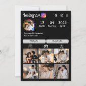 Design Your Own 7 Photo Collage 案内状 (正面)