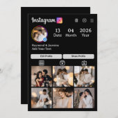 Design Your Own 7 Photo Collage 案内状 (正面/裏面)