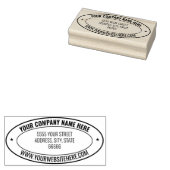 Design Your Own Address Oval Rubber Stamp Example ラバースタンプ (押印)