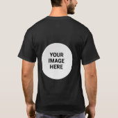 Design Your Own Business Logo & Text T-Shirt Tシャツ (裏面)