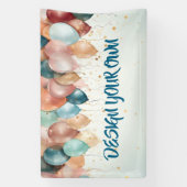 Design Your Own Celebration Balloons 横断幕 (縦)