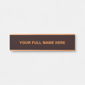 Design Your Own Custom Name Door Sign Example サインプレート (正面)