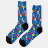 Design Your Own Custom Socks with Your Child's Art ソックス (左)