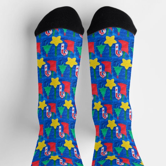 Design Your Own Custom Socks with Your Child's Art ソックス (上部)