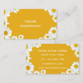 Design Your Own Daisy Business Cards Example 名刺 (正面/裏面)