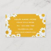 Design Your Own Daisy Business Cards Example 名刺 (裏面)