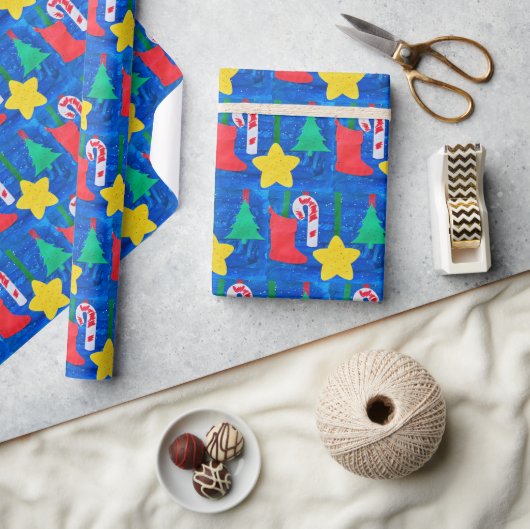 Design Your Own Gift Wrap with Your Child's Art ラッピングペーパー (クラフト)